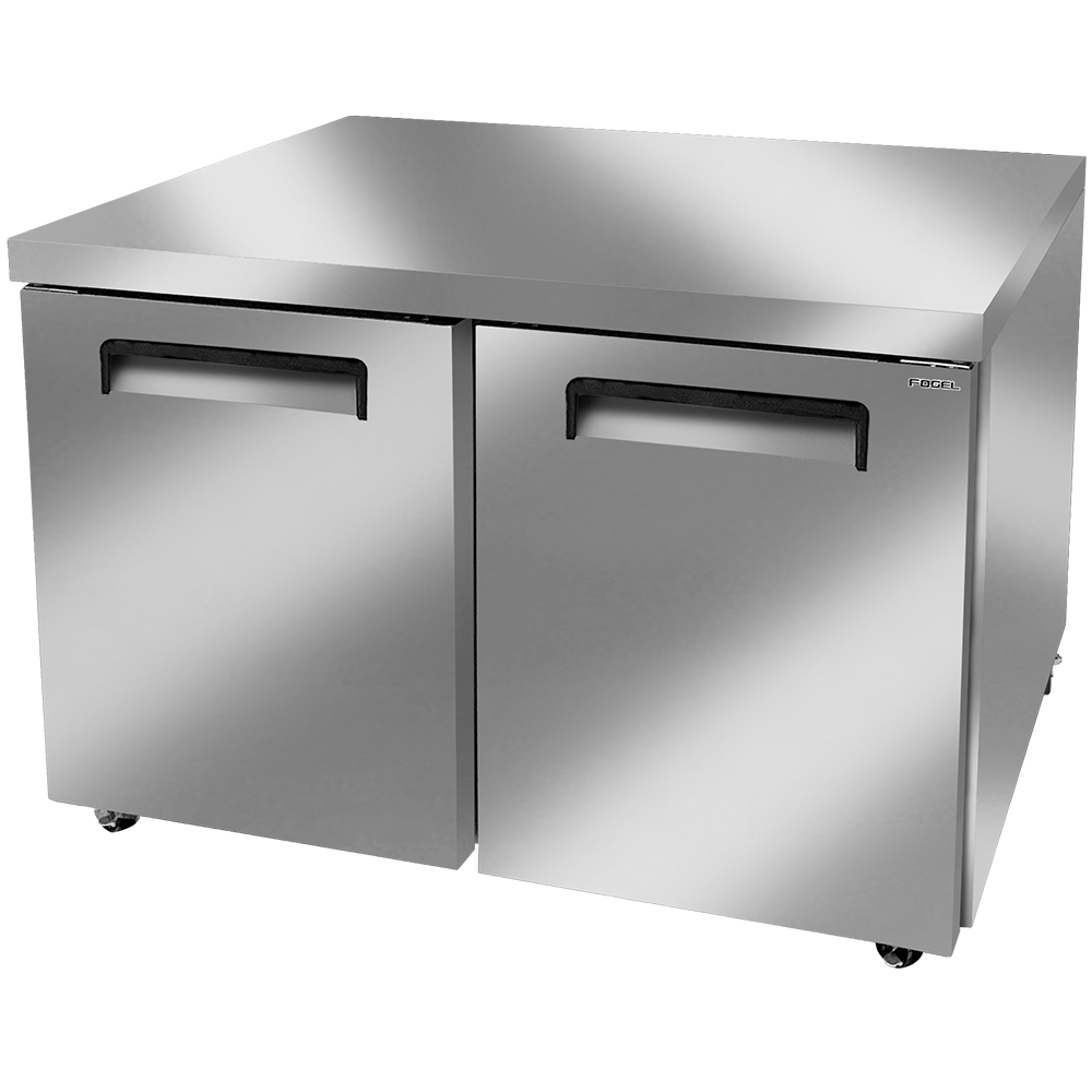 MESA DE TRABAJO REFRIGERADA, BAJO MOSTRADOR 2 PUERTAS